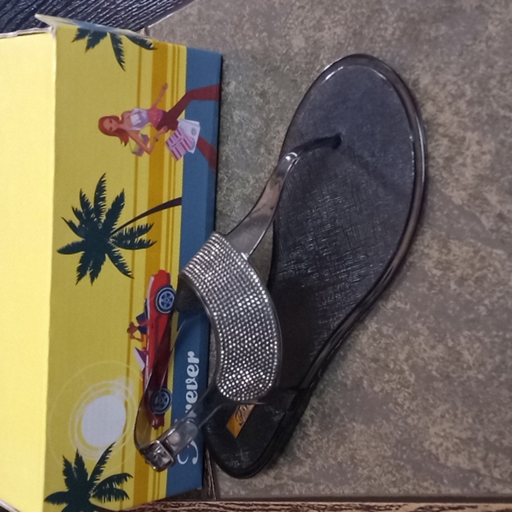 clear sandals